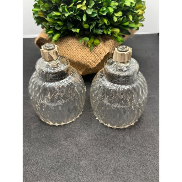 Home Interiors Diamond Optic Peg Votive Candle Holders 1214 BL Set of 2 - Picture 2 of 14